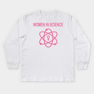 Women In Science Kids Long Sleeve T-Shirt